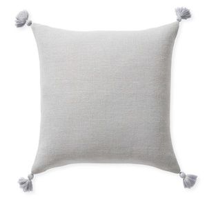 2 Serena and Lily Tassel Pillow Covers- Gray